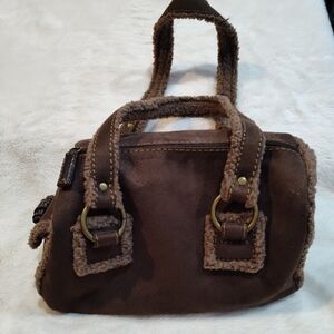Vintage Bath & Body Works Brown Faux Handbag